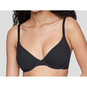 PO CUUP 36C The Plunge Model Black Underwire Bra 131512
